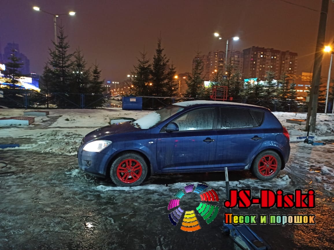 JS-Diski.ru - Покраска литых дисков R15 красный рубин RAL 3003