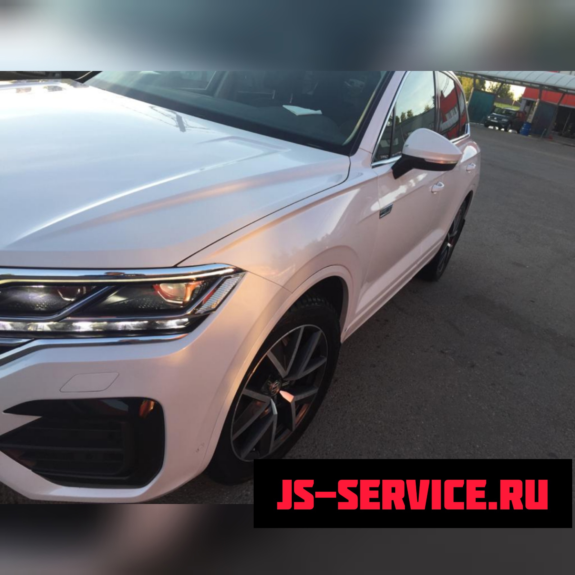Volkswagen Touareg 2019 кузовной ремонт в филиале Колпино Js-service.ru Колпино, Рабочий переулок дом 3.