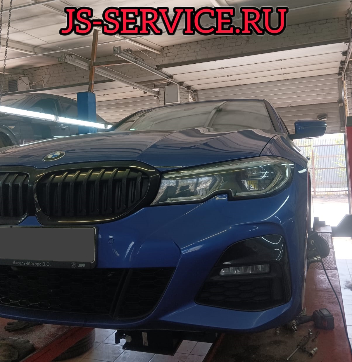 BMW 320d. Проточка тормозных дисков. JS-Service, г. Пушкин, Территория Павильон Урицкого 1Л.