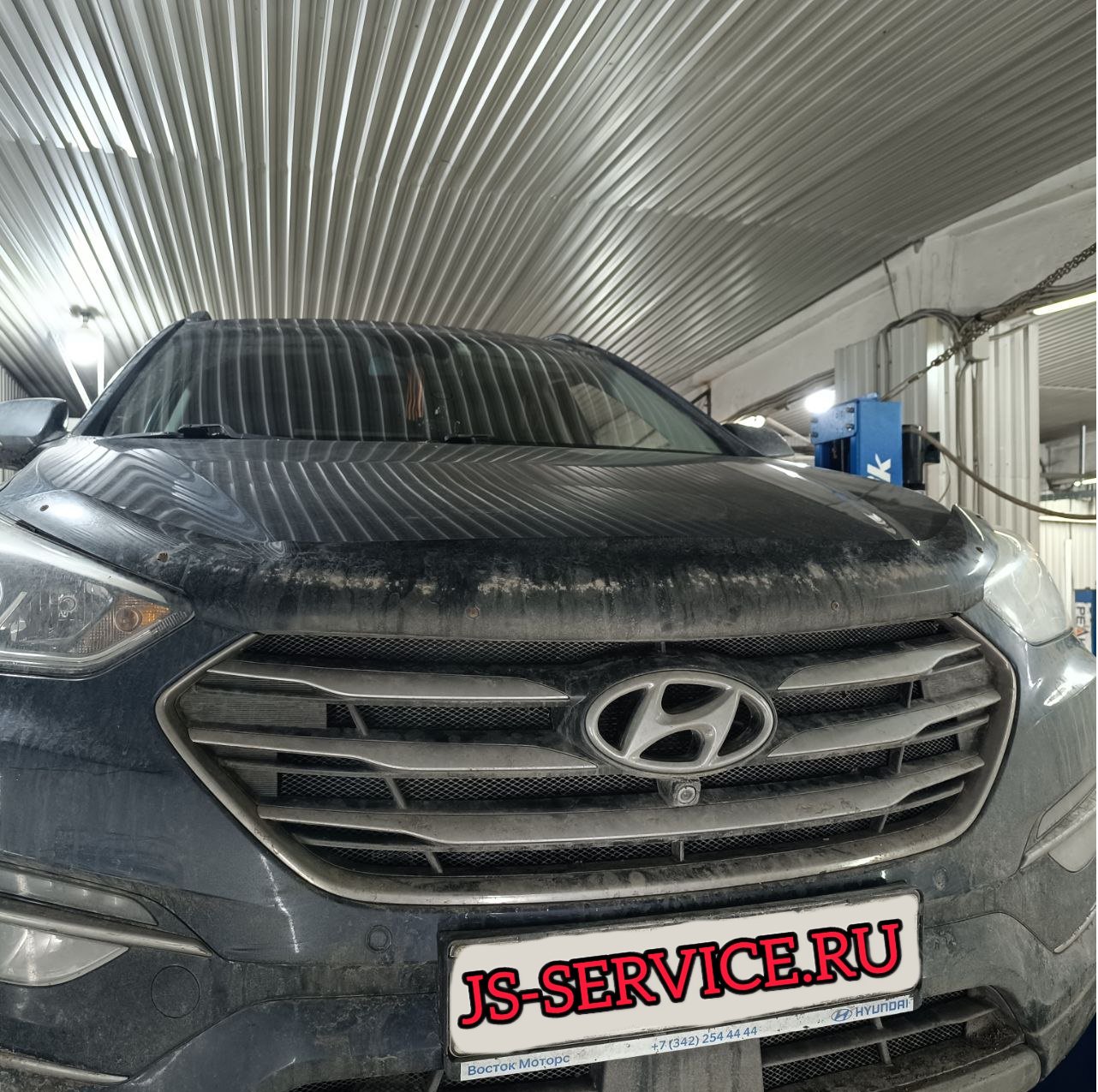 Hyundai Santa Fe 2018 г.в. Замена с/блоков задних рычагов и заднего редуктора. Автосервис г.Пушкин, Гусарская 14